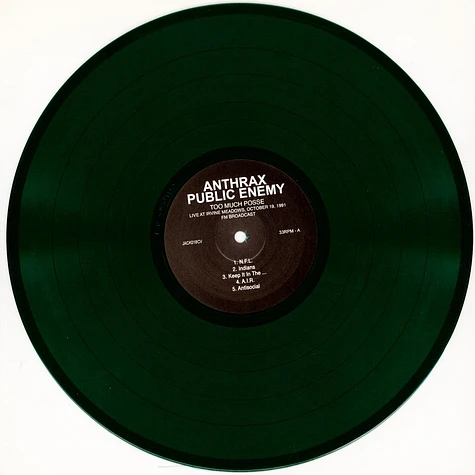 Anthrax & Public Enemy - Too Much Posse: Live At Irvine Meadows 1991 Green Vinyl Edition