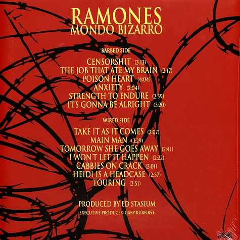 Ramones - Mondo Bizarro - Vinyl LP - 1992 - EU | HHV