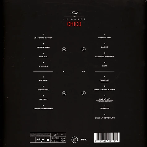 PNL - Le Monde Chico Black Vinyl