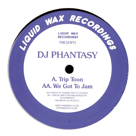 DJ Phantasy - Trip Toon / We Got To Jam Colored Vinyl Edition