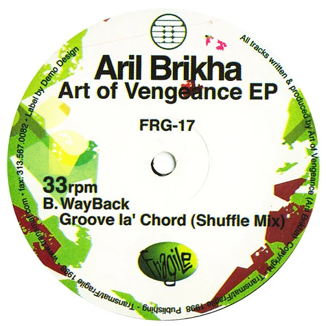 Aril Brikha - Art Of Vengeance EP - Vinyl 12