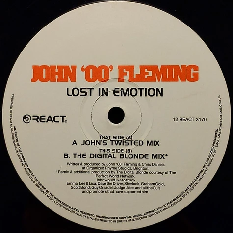 John '00' Fleming - Lost In Emotion