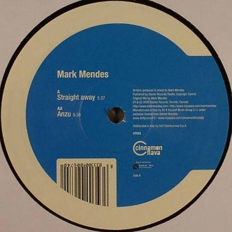 Mark Mendes - Straight Away / Anzu