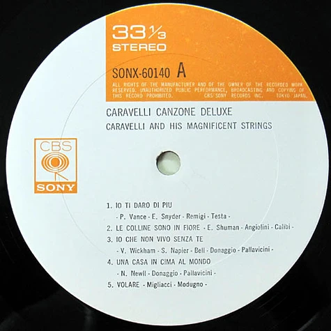 Caravelli And His Magnificent Strings - Caravelli Canzone Deluxe