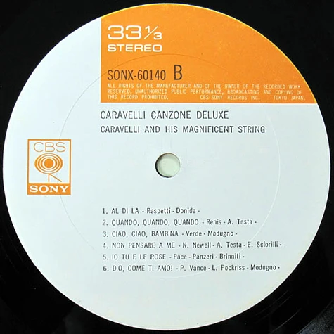 Caravelli And His Magnificent Strings - Caravelli Canzone Deluxe