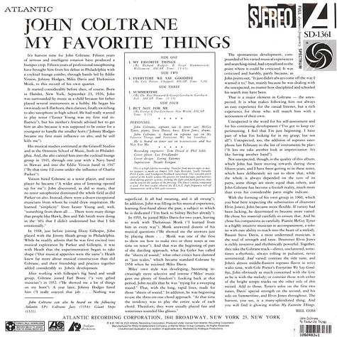 John Coltrane - My Favourite Things Atlantic 75 Series