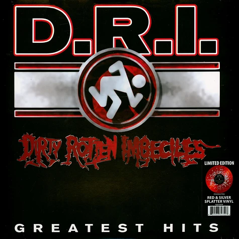 D.R.I. - Greatest Hits Red Vinyl Edition Silver Splatter Vinyl Edition