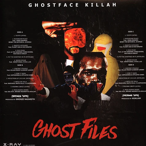 Ghostface Killah - Ghost Files: Propane Tape Bronze Tape Gold Red Splatter Vinyl Edition