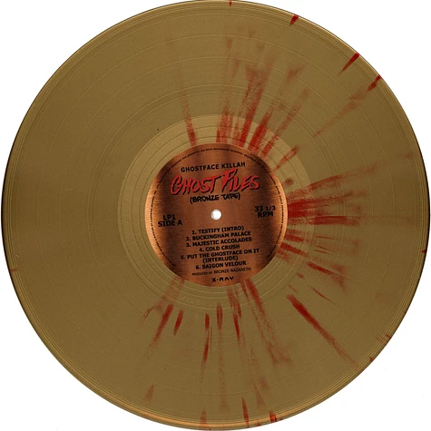 Ghostface Killah - Ghost Files: Propane Tape Bronze Tape Gold Red Splatter Vinyl Edition