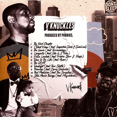 Knuckles & Phoniks - The Next Chapter Tri-Color Pies Slice Aqua / Yellow / Orange Vinyl Edition
