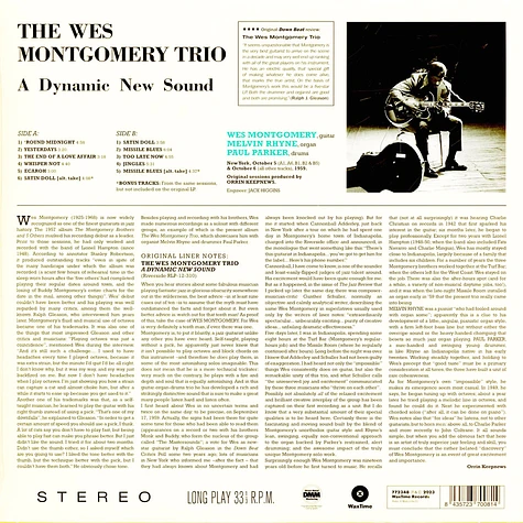 Wes Montgomery - The Wes Montgomery Trio - A Dynamic New Sound