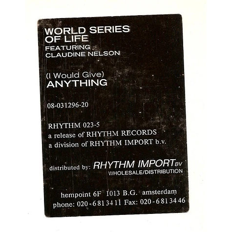 World Series Of Life - I Would Give Anything