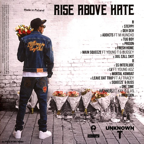 Unknown T - Rise Above Hate Black History Month Vinyl Edition