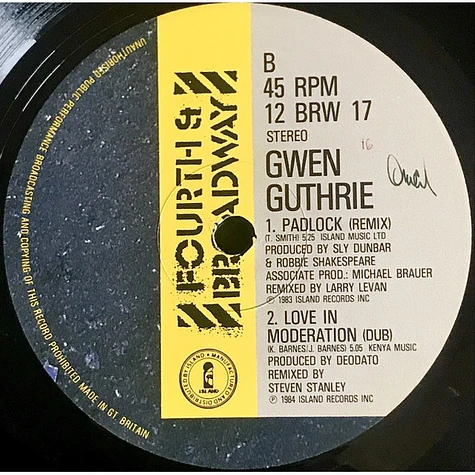 Gwen Guthrie - Love In Moderation