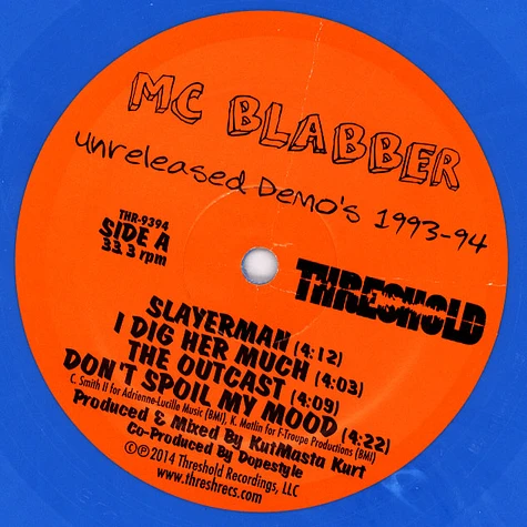 MC Blabber - Demos 1993-94 Autographed Edition