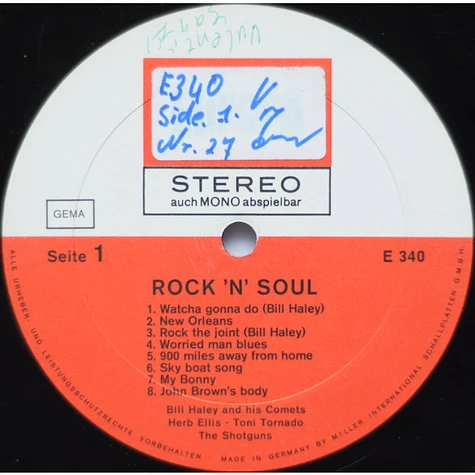 Bill Haley And His Comets, Herb Ellen, Toni Tornado, The Shot-Guns - Rock 'N' Soul
