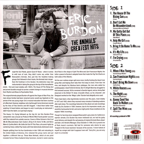 Eric Burdon - Animals' Greatest Hits