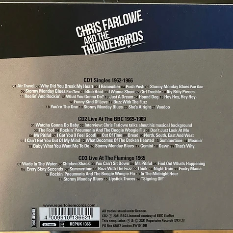 Chris Farlowe & The Thunderbirds - Stormy Monday & The Eagles Fly On Friday