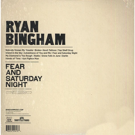 Ryan Bingham - Fear And Saturday Night