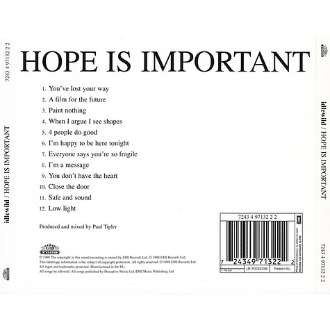 Idlewild - Hope Is Important
