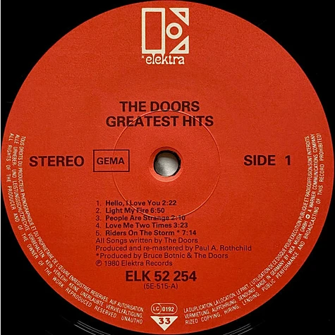 The Doors - Greatest Hits