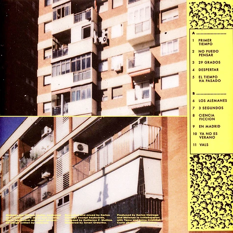 Melenas - Dias Raros Yellow & Black Splatter Vinyl Edition
