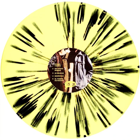 Melenas - Dias Raros Yellow & Black Splatter Vinyl Edition