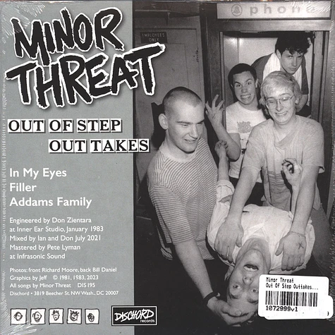 Minor Threat - Out Of Step Outtakes Clear Vinyl Edition