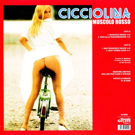 Cicciolina - Muscolo Rosso Special Red Vinyl Edition with Scarf