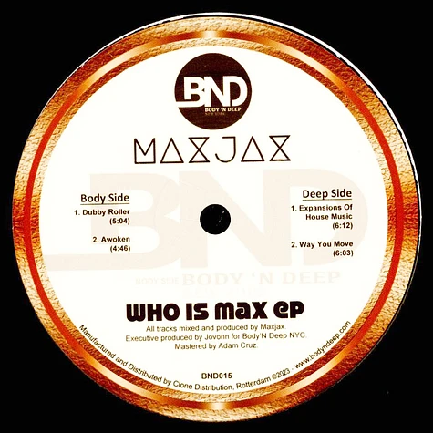 Maxjax - Who Is Max EP