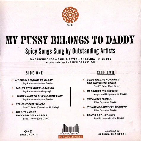 V.A. - My Pussy Belongs To Daddy Red Vinyl Edition