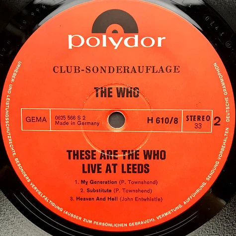 The Who - These Are The Who Live At Leeds