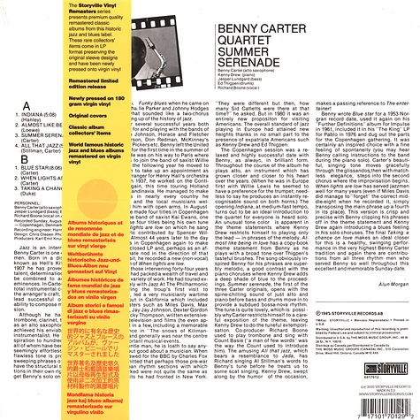 Benny Quartet Carter - Summer Serenade