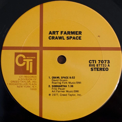 Art Farmer - Crawl Space