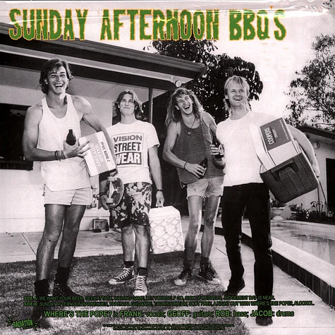 Where's The Pope? - Sunday Afternoon Bbq's Green Vinyl Edtion