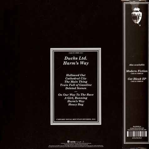 Ducks Ltd. - Harm's Way White Vinyl Edition
