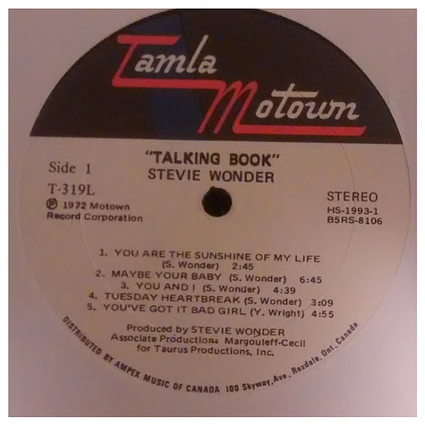 Stevie Wonder - Talking Book