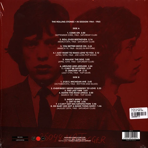 The Rolling Stones - In Session 1964-1965 Red Vinyl Edition