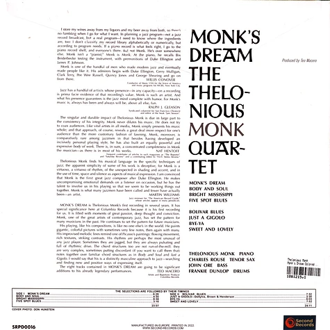 Thelonious Monk - Monk's Dream Colored Vinyl Edition