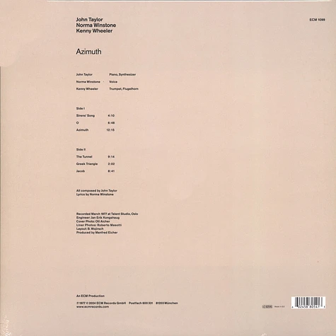 Azimuth - Azimuth Luminessence Vinyl