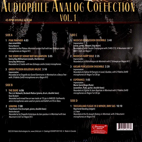 V.A. - Audiophile Analog Collection Vol. 1