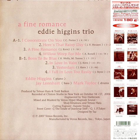 Eddie Higgins Trio - A Fine Romance