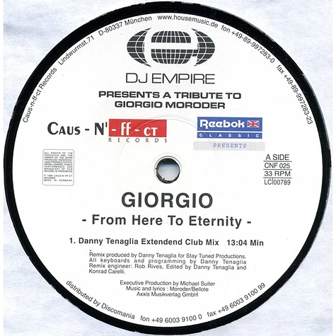 Giorgio Moroder - From Here To Eternity