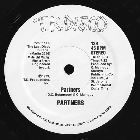 Partners - Dance (Whoever You Are) / Partners