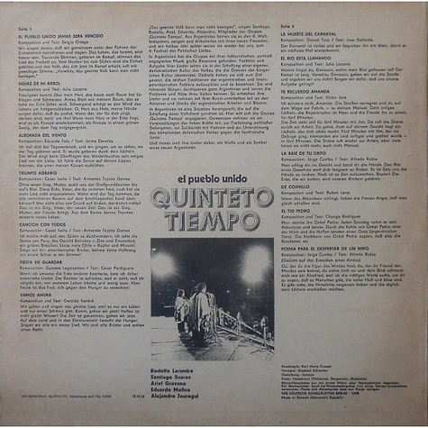 Quinteto Tiempo - El Pueblo Unido