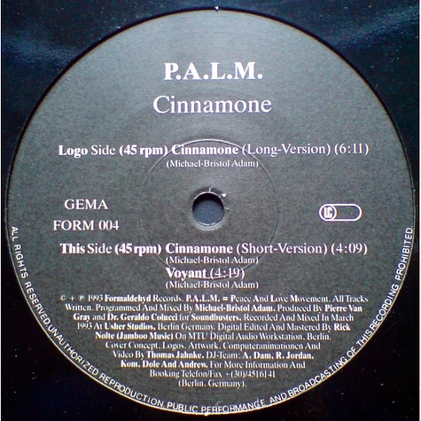 P.A.L.M. - Cinnamone