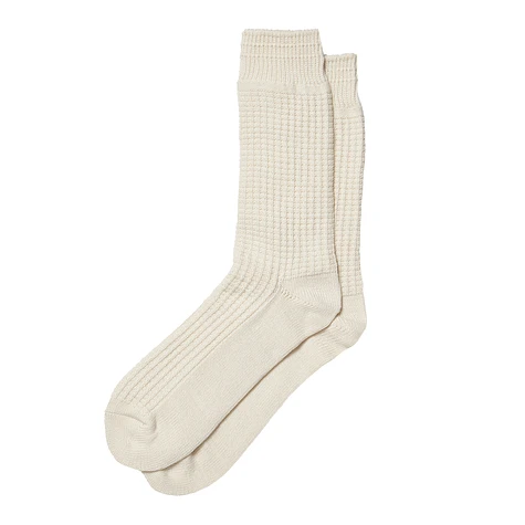 ROTOTO - Cotton Waffle Crew Socks