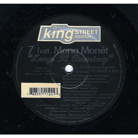 7 Featuring Mona Monet - Keep It Coming