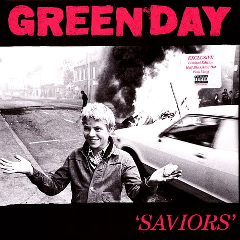 Green Day - Saviors Magenta & Black Color Split Vinyl Edition