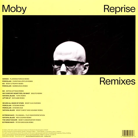 Moby - Reprise - Remixes Limited Clear Vinyl Edition